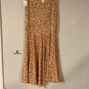 NWT Free People Floral Chiffon Maxi